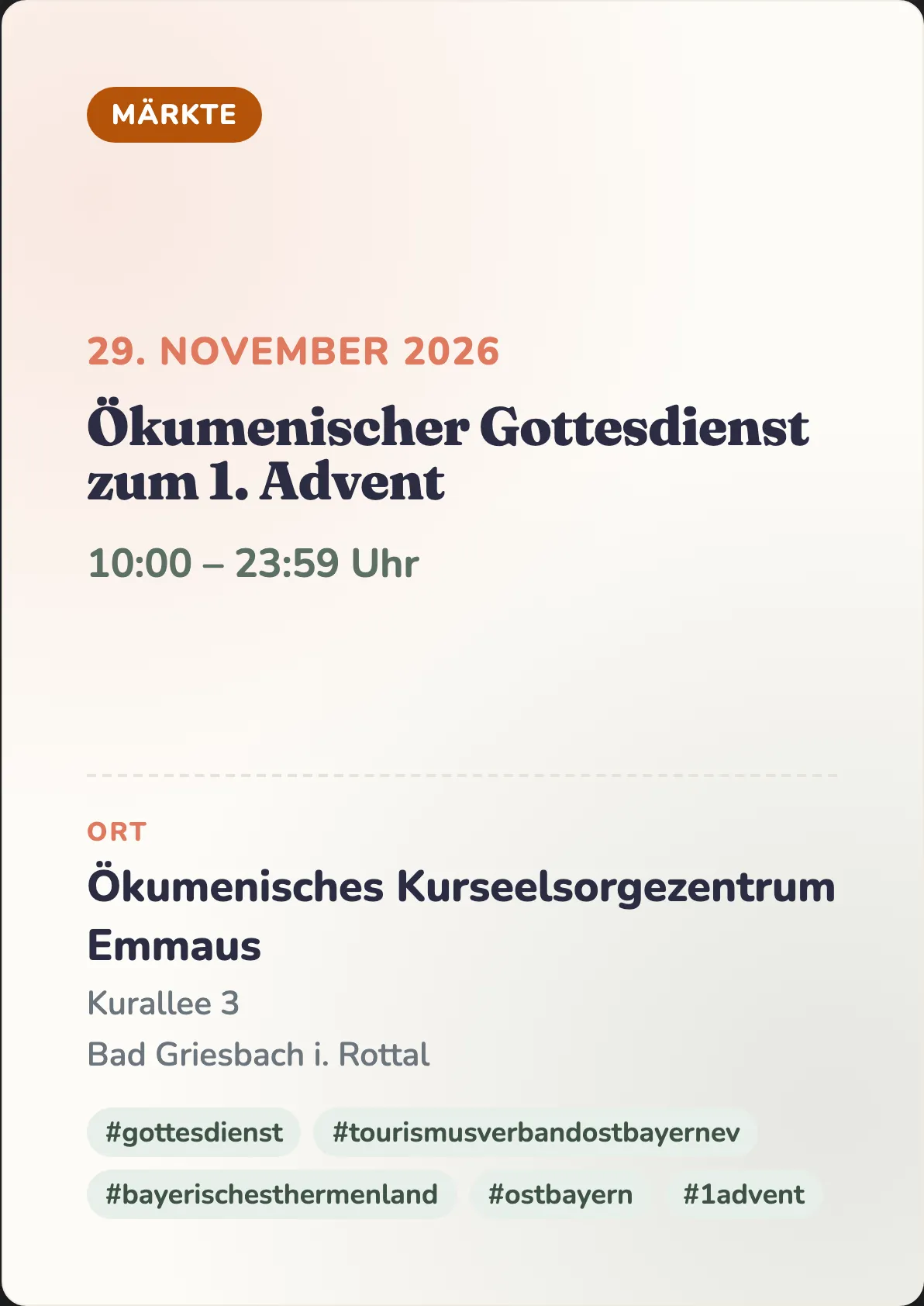 Veranstaltungsflyer