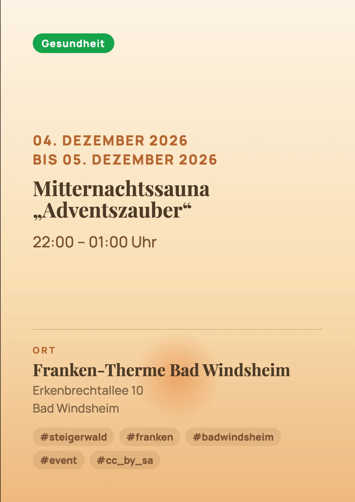 Veranstaltungsflyer