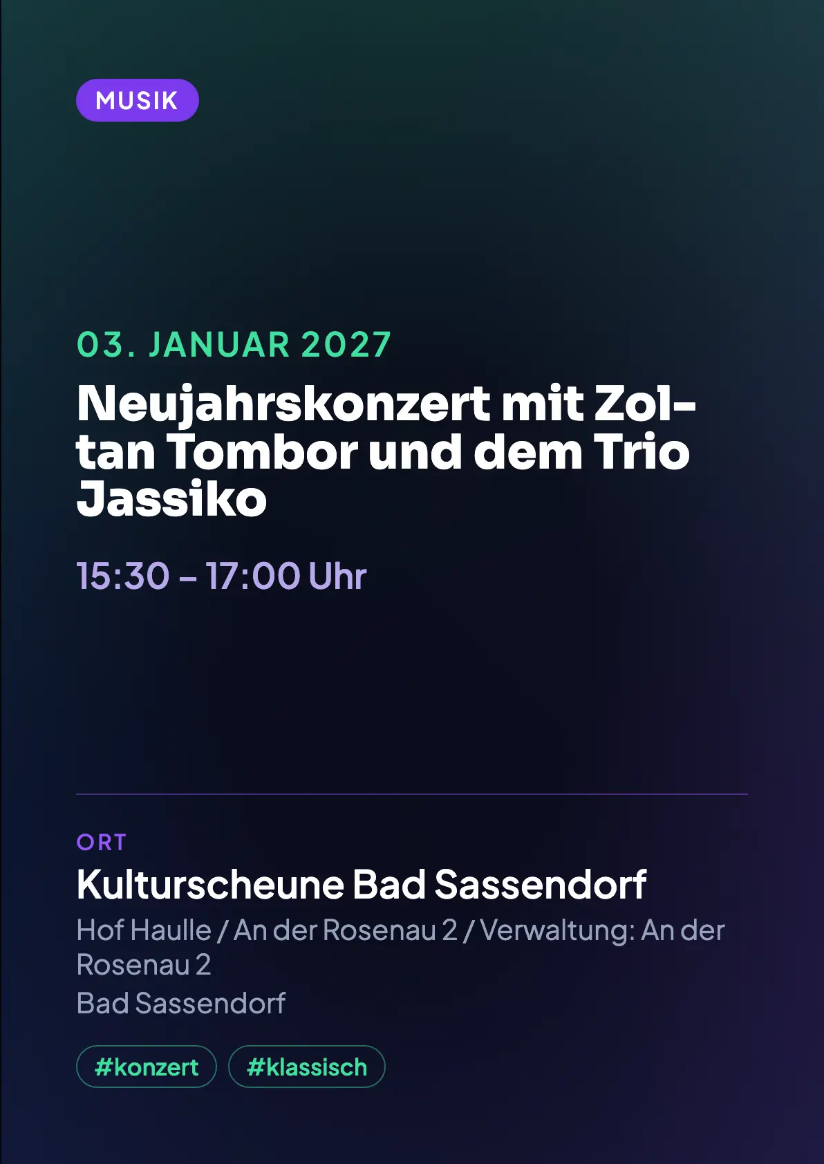 Veranstaltungsflyer