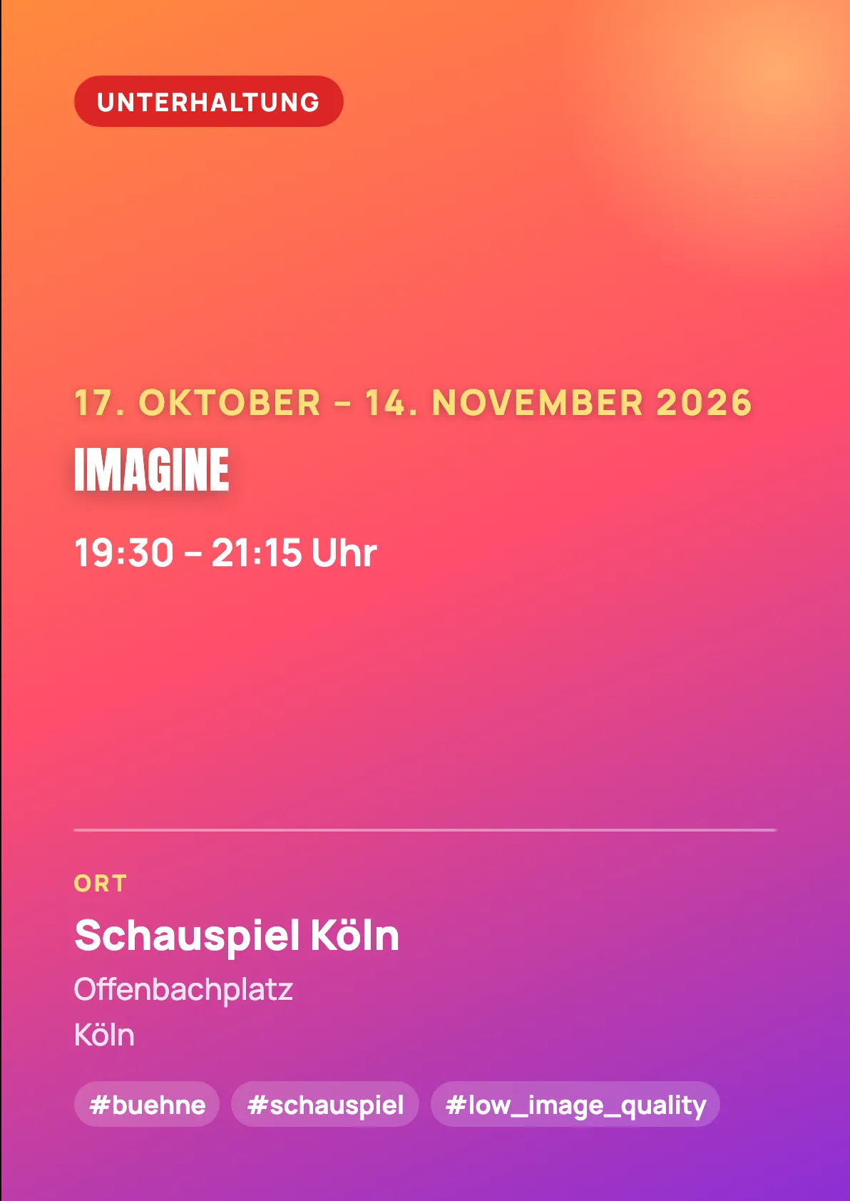 Veranstaltungsflyer