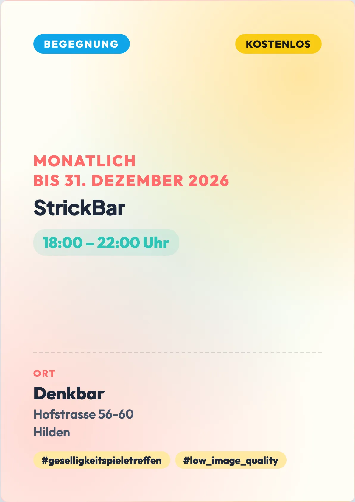 Veranstaltungsflyer