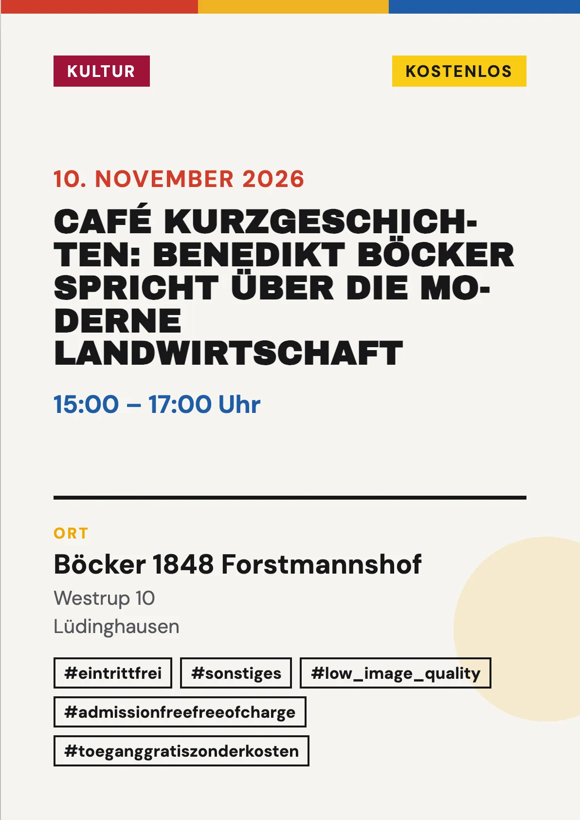 Veranstaltungsflyer
