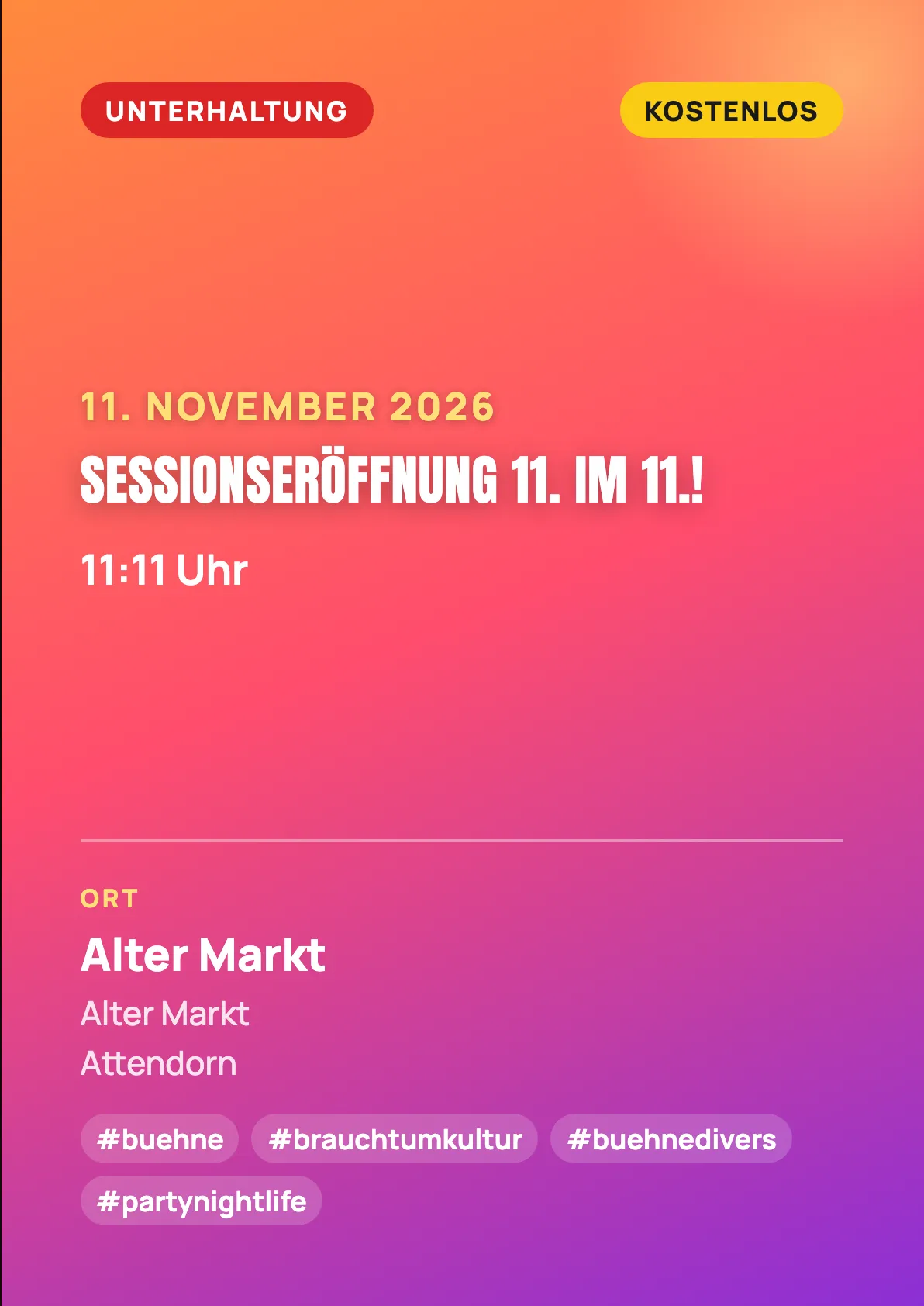 Veranstaltungsflyer