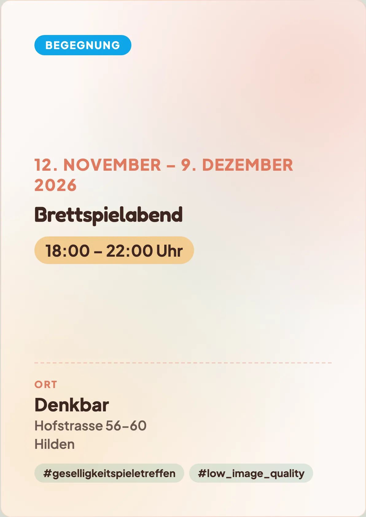 Veranstaltungsflyer