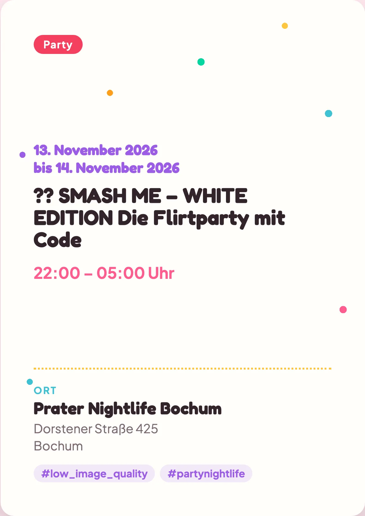 Veranstaltungsflyer