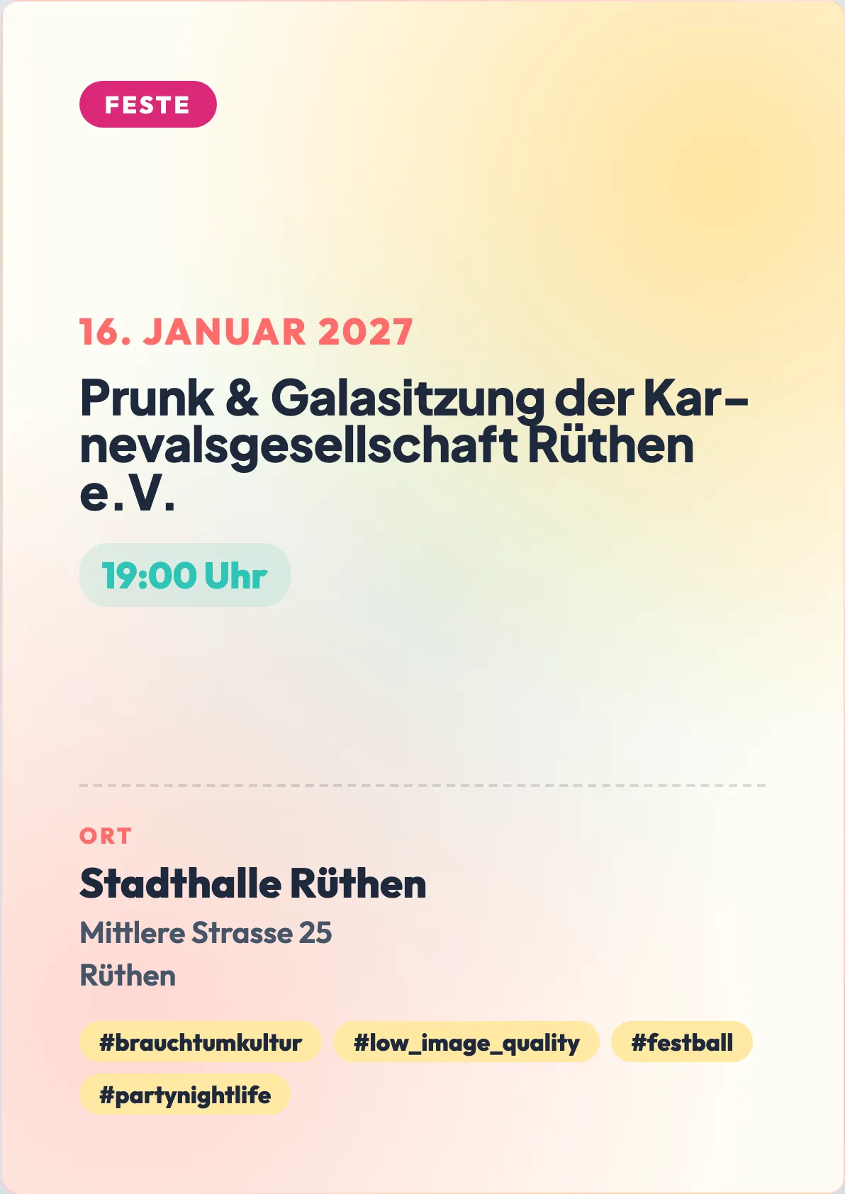 Veranstaltungsflyer