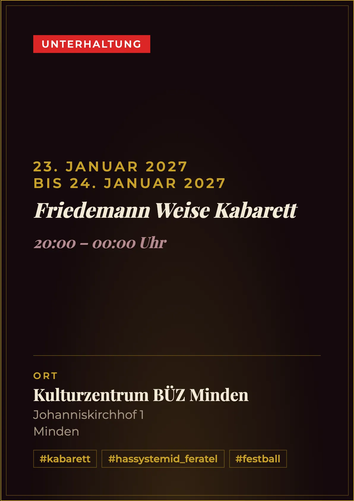 Veranstaltungsflyer