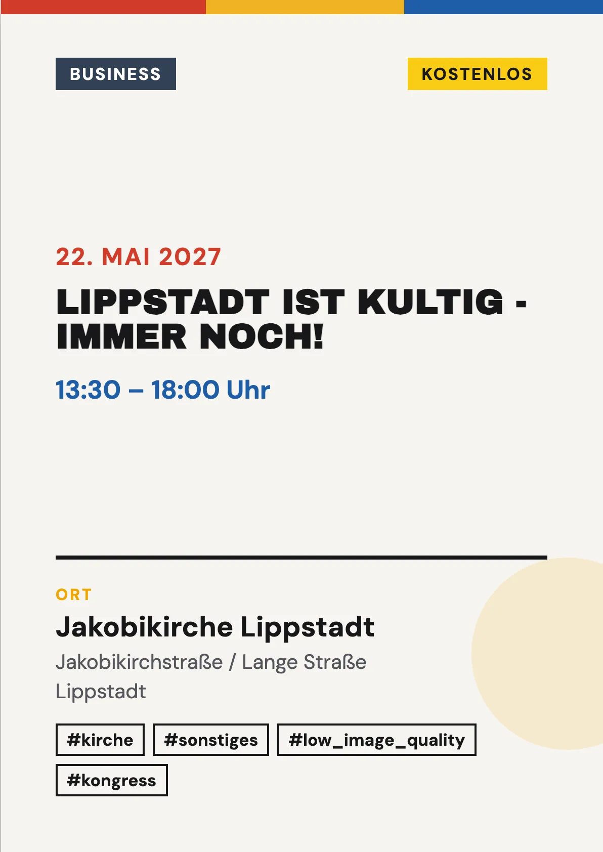 Veranstaltungsflyer