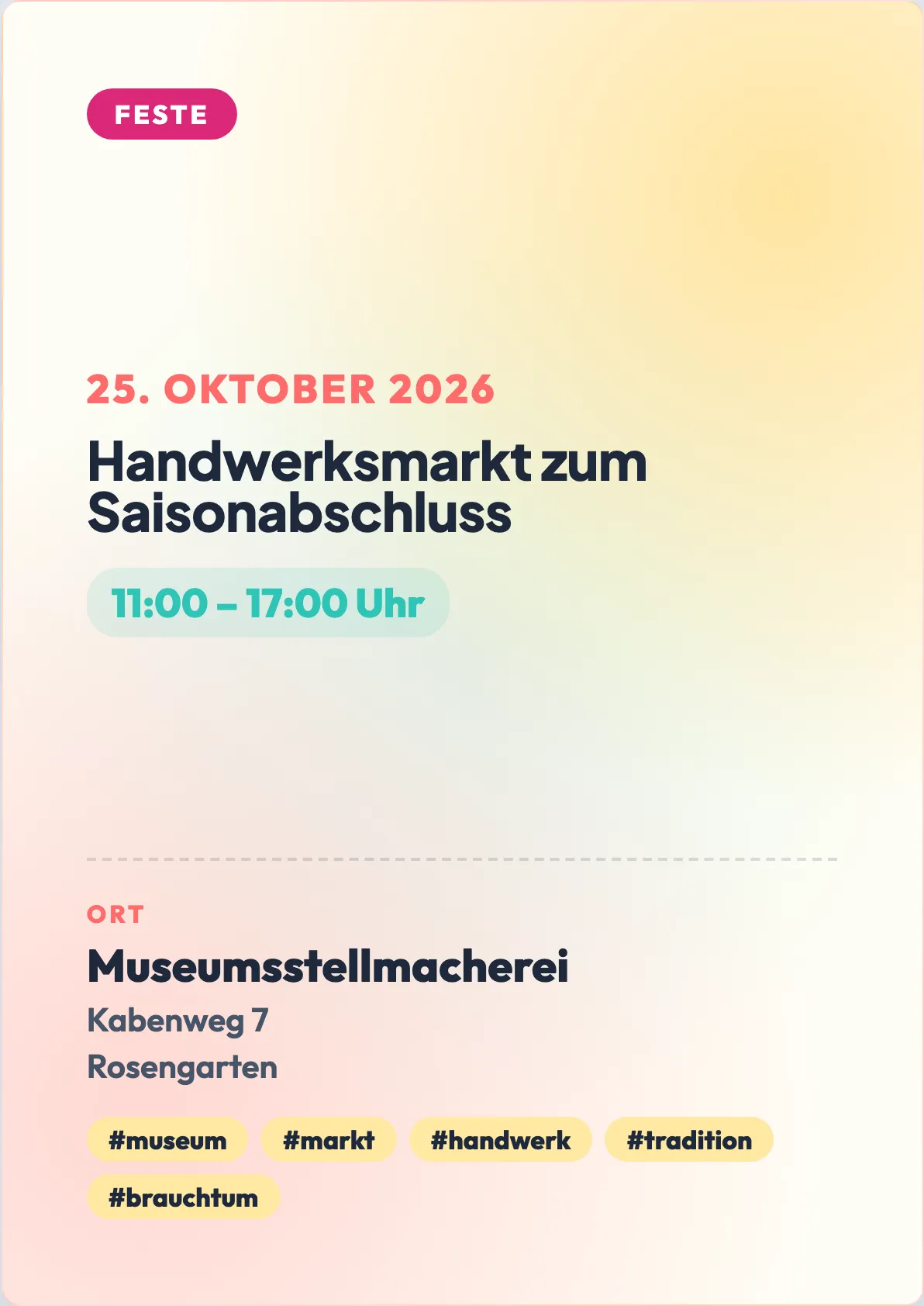 Veranstaltungsflyer