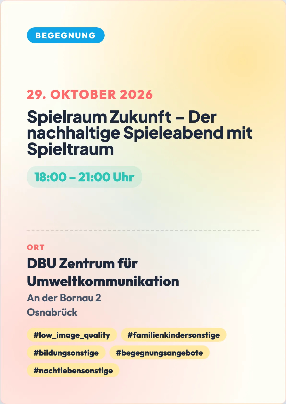 Veranstaltungsflyer