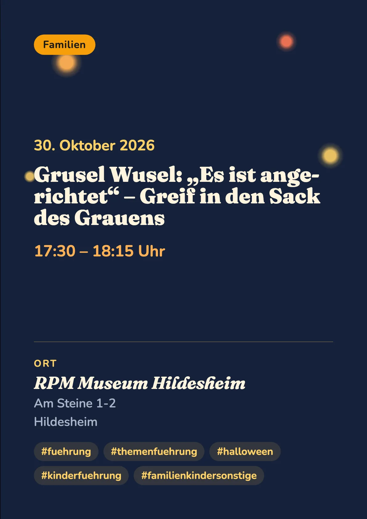 Veranstaltungsflyer