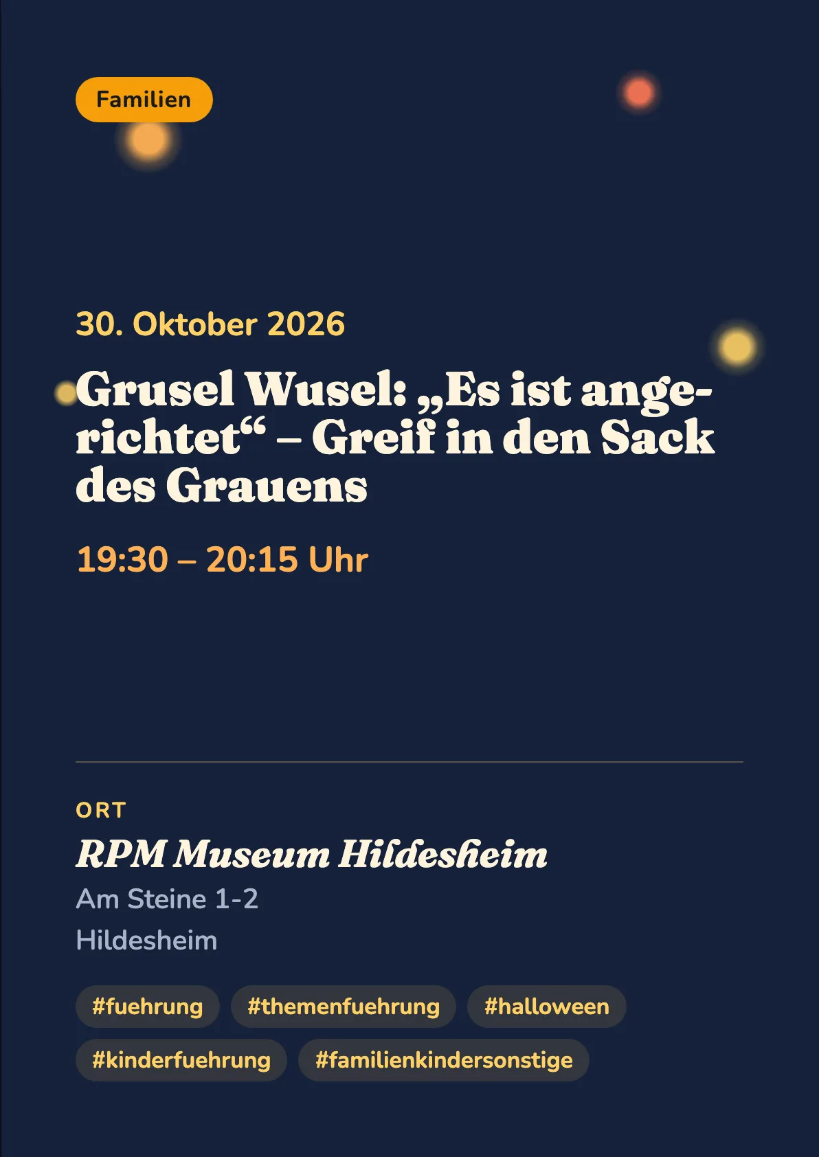 Veranstaltungsflyer