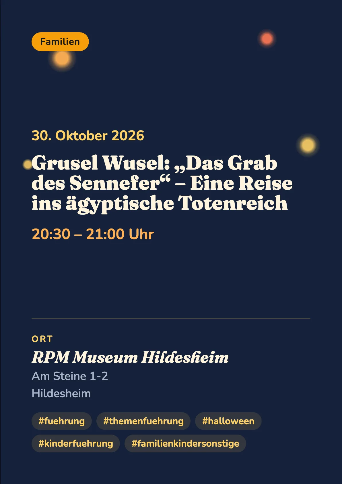 Veranstaltungsflyer