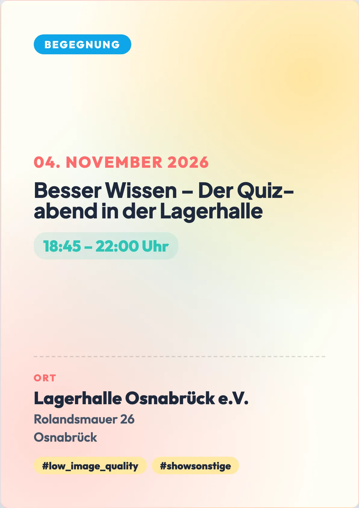 Veranstaltungsflyer
