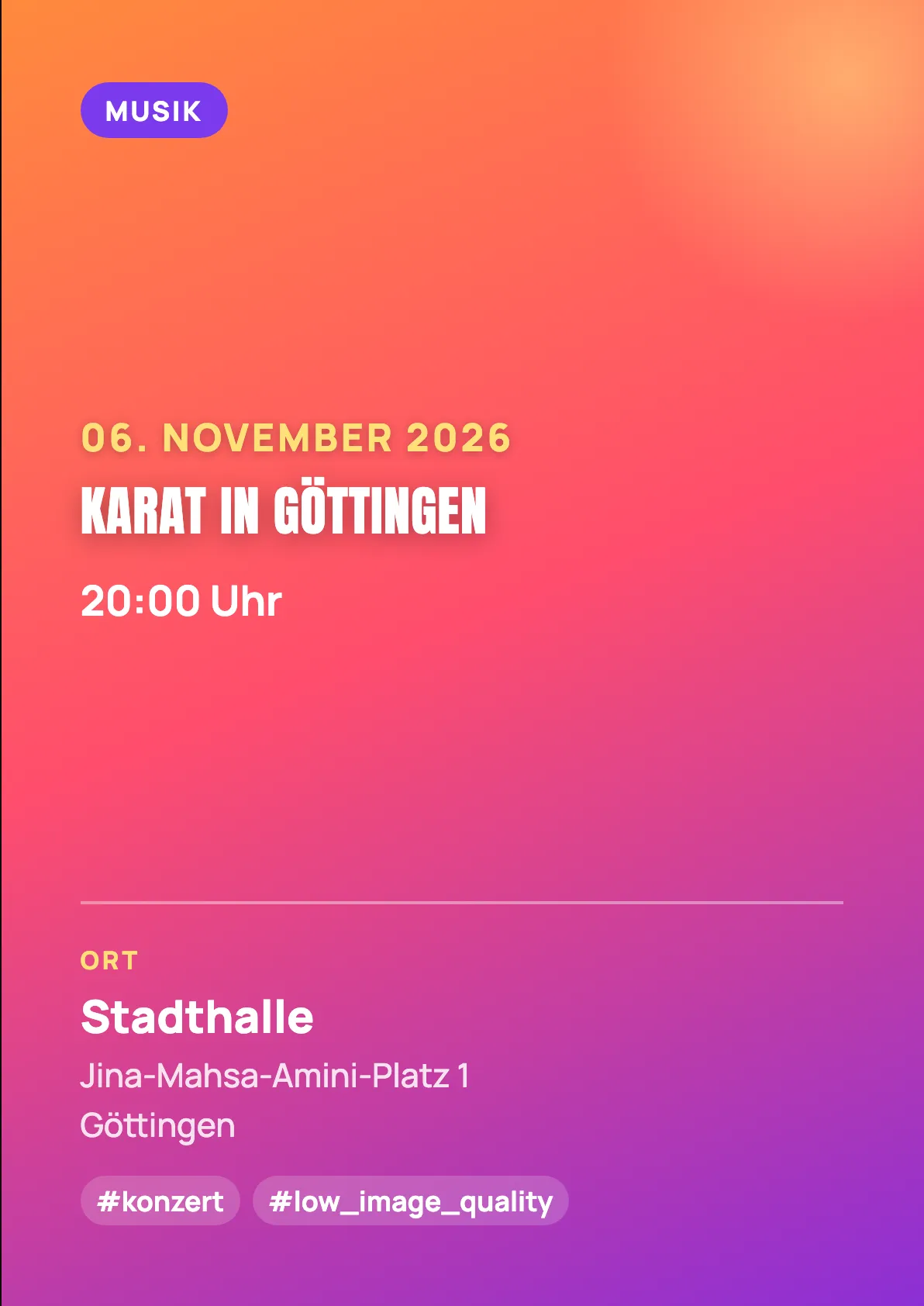 Veranstaltungsflyer
