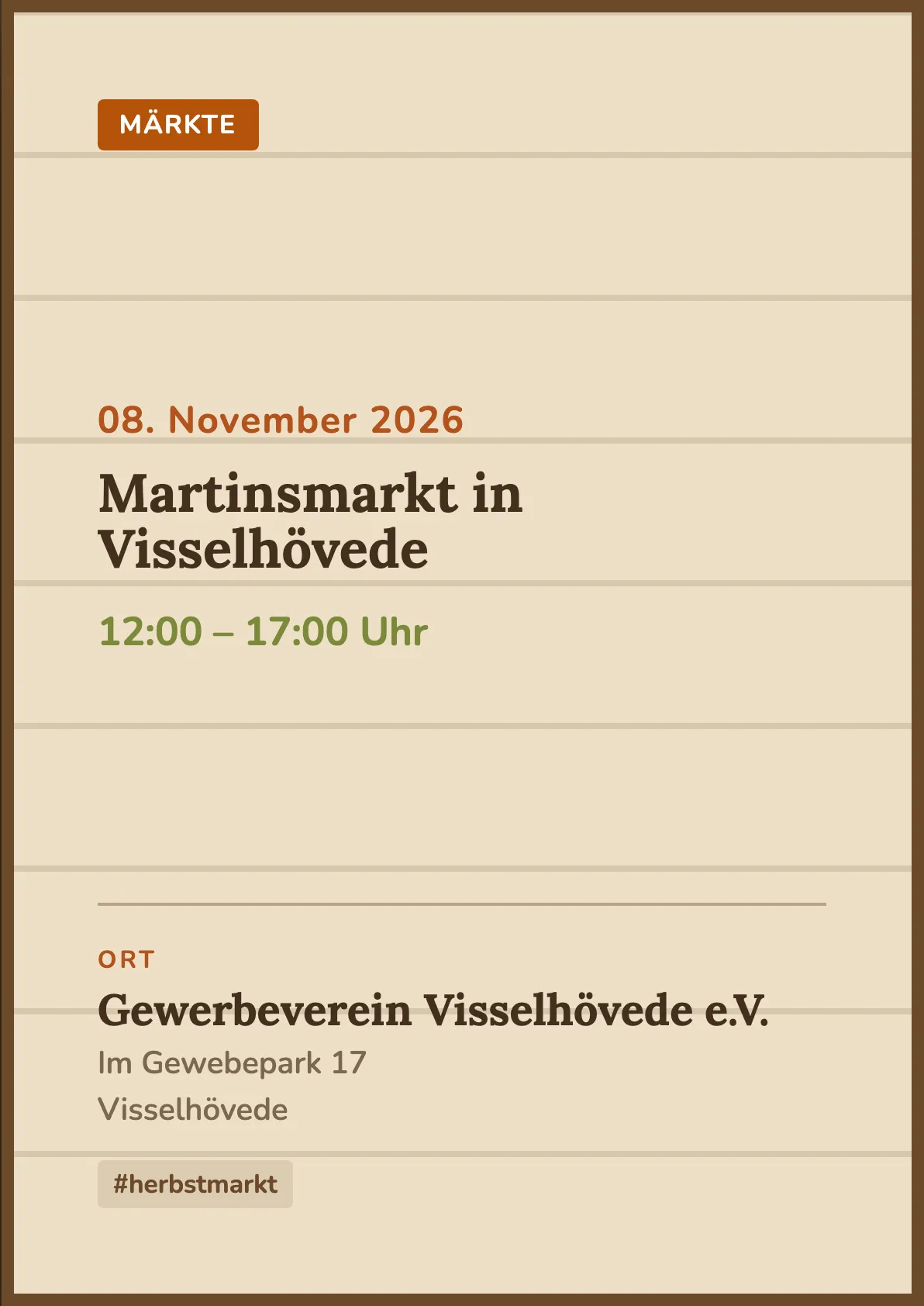Veranstaltungsflyer