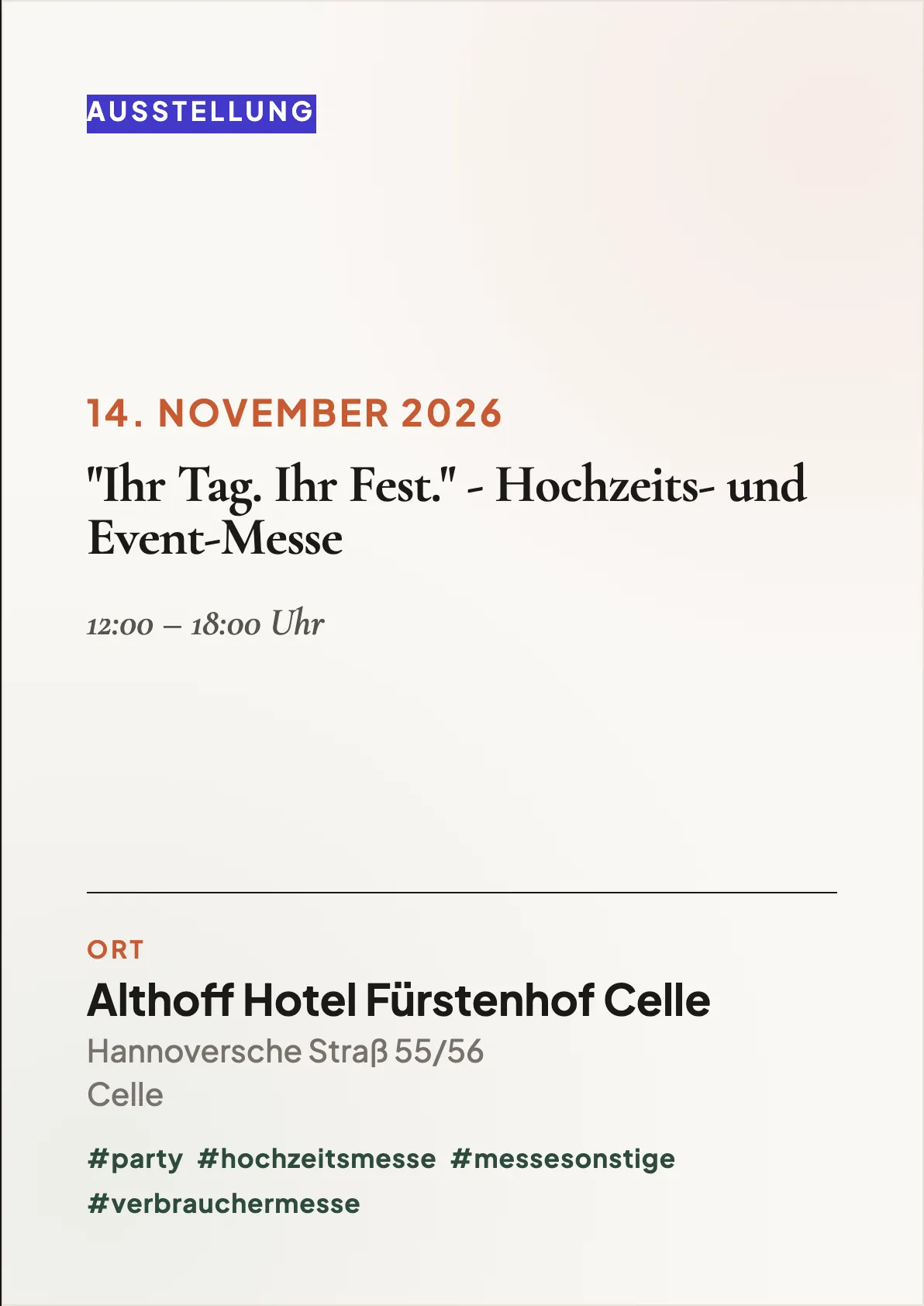 Veranstaltungsflyer