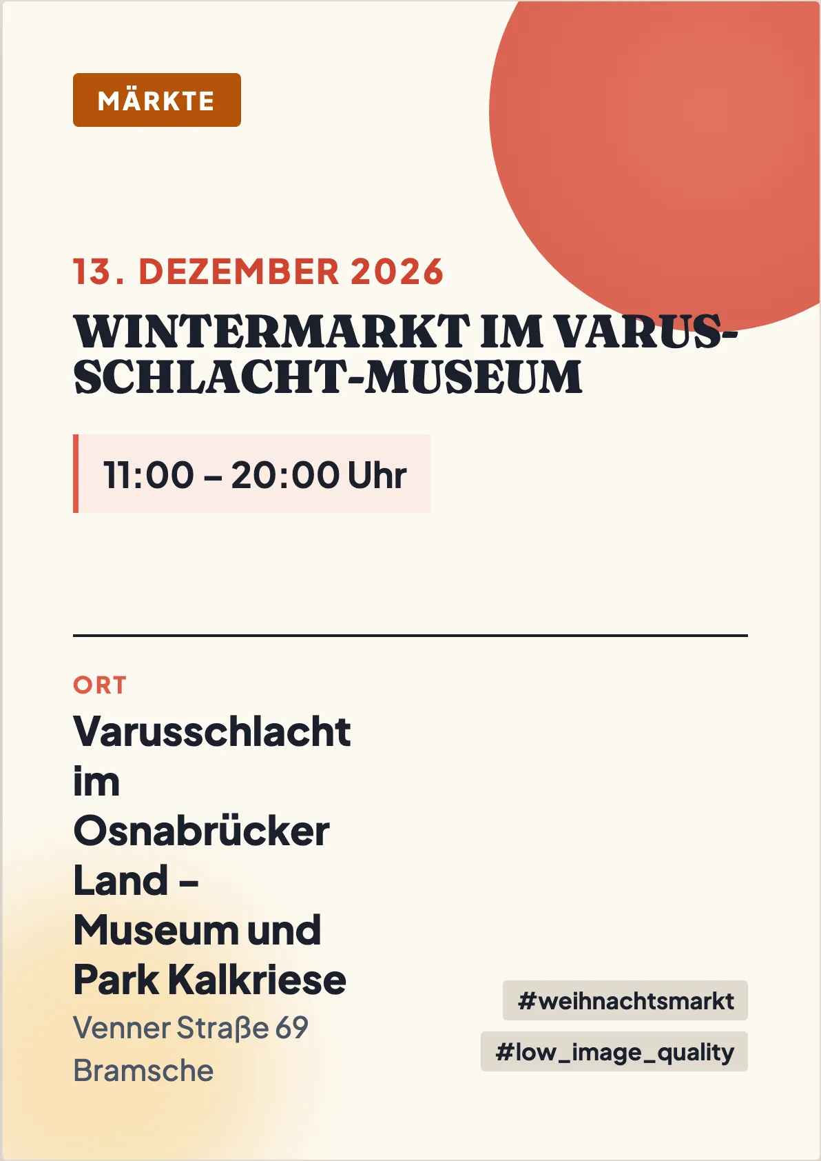 Veranstaltungsflyer