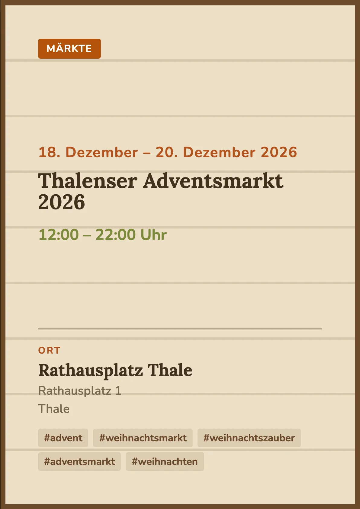 Veranstaltungsflyer