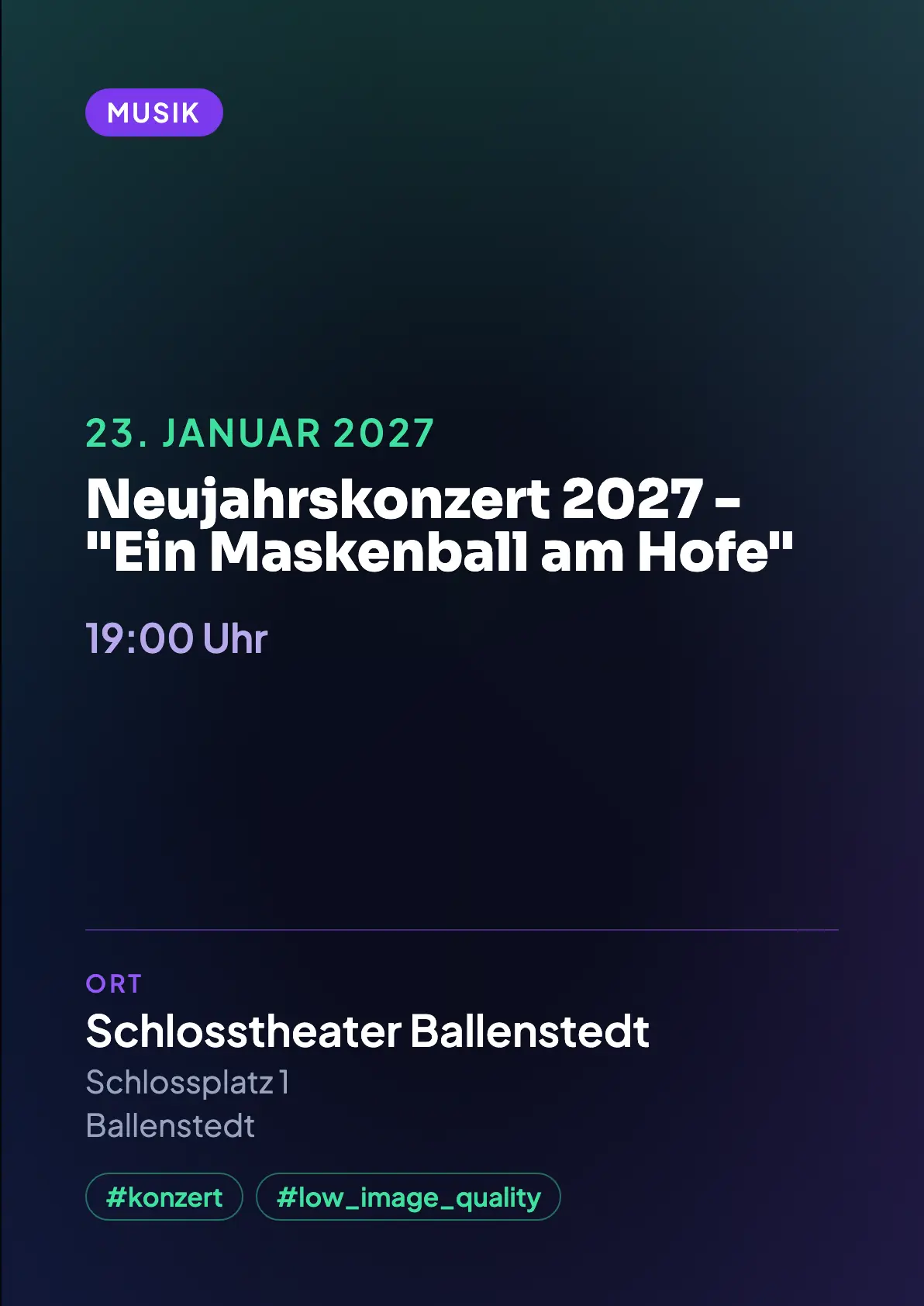 Veranstaltungsflyer