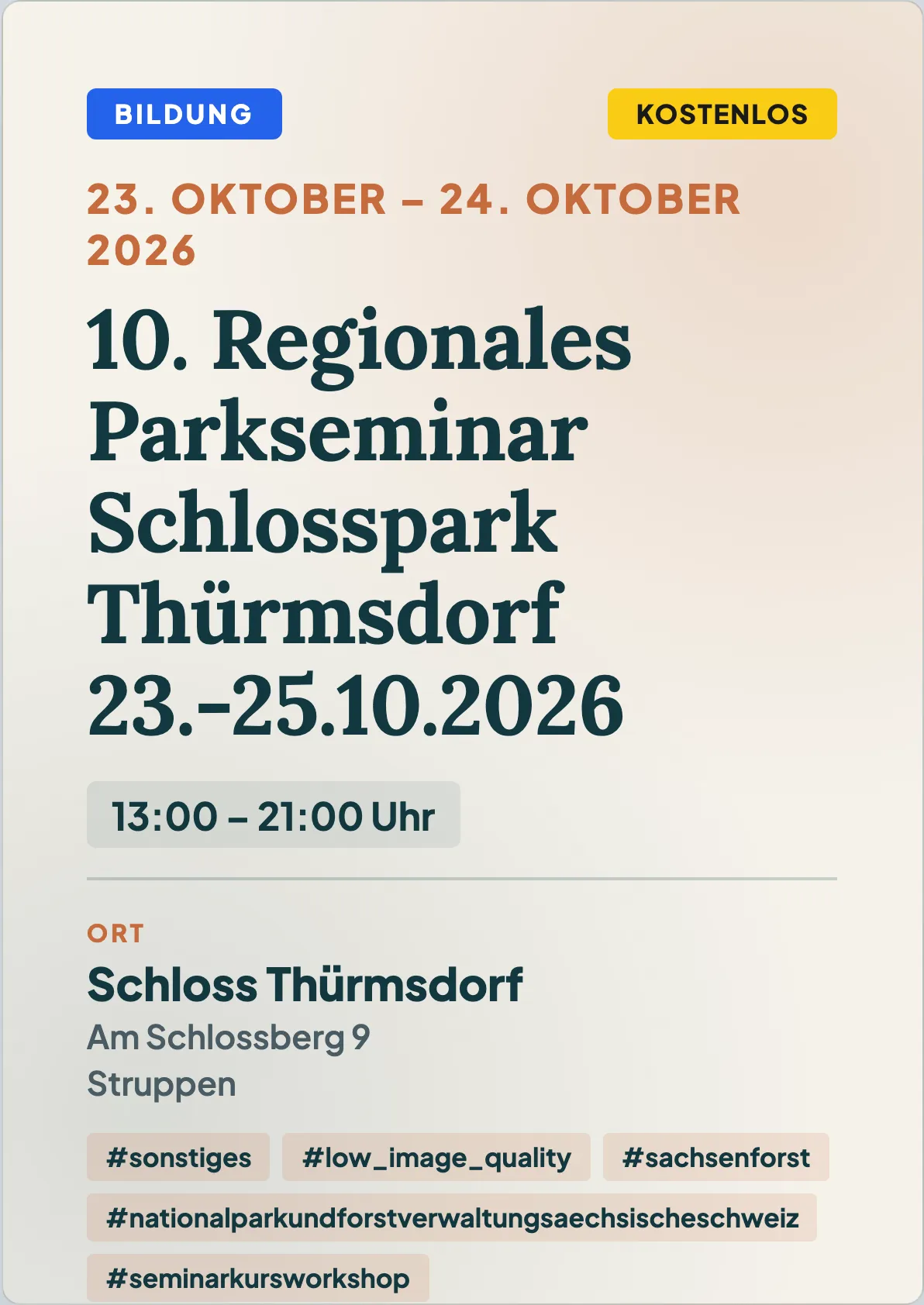 Veranstaltungsflyer