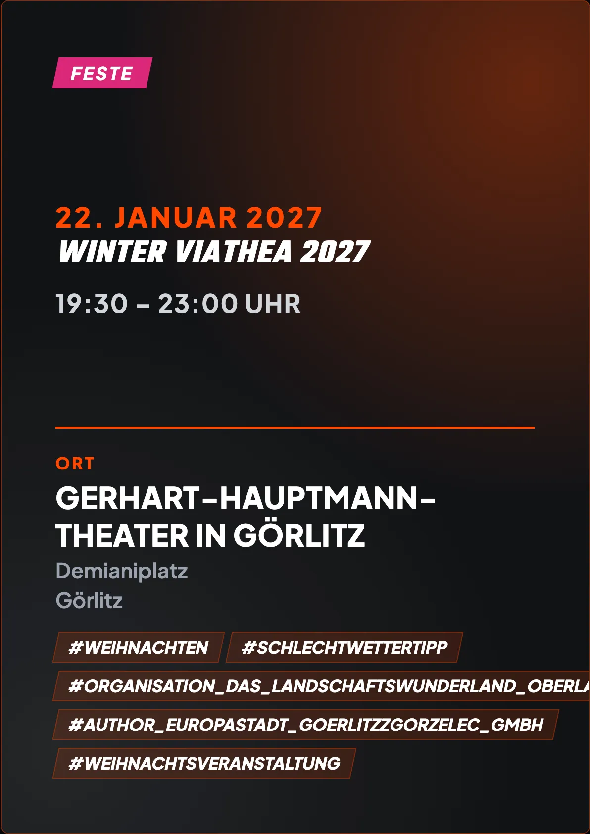 Veranstaltungsflyer