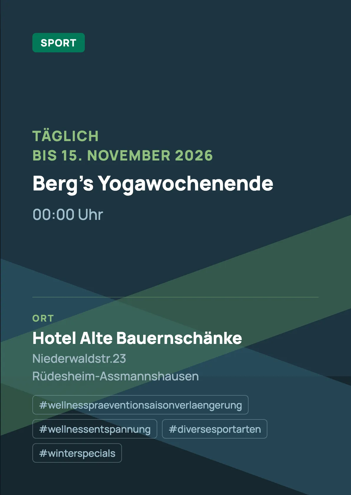 Veranstaltungsflyer