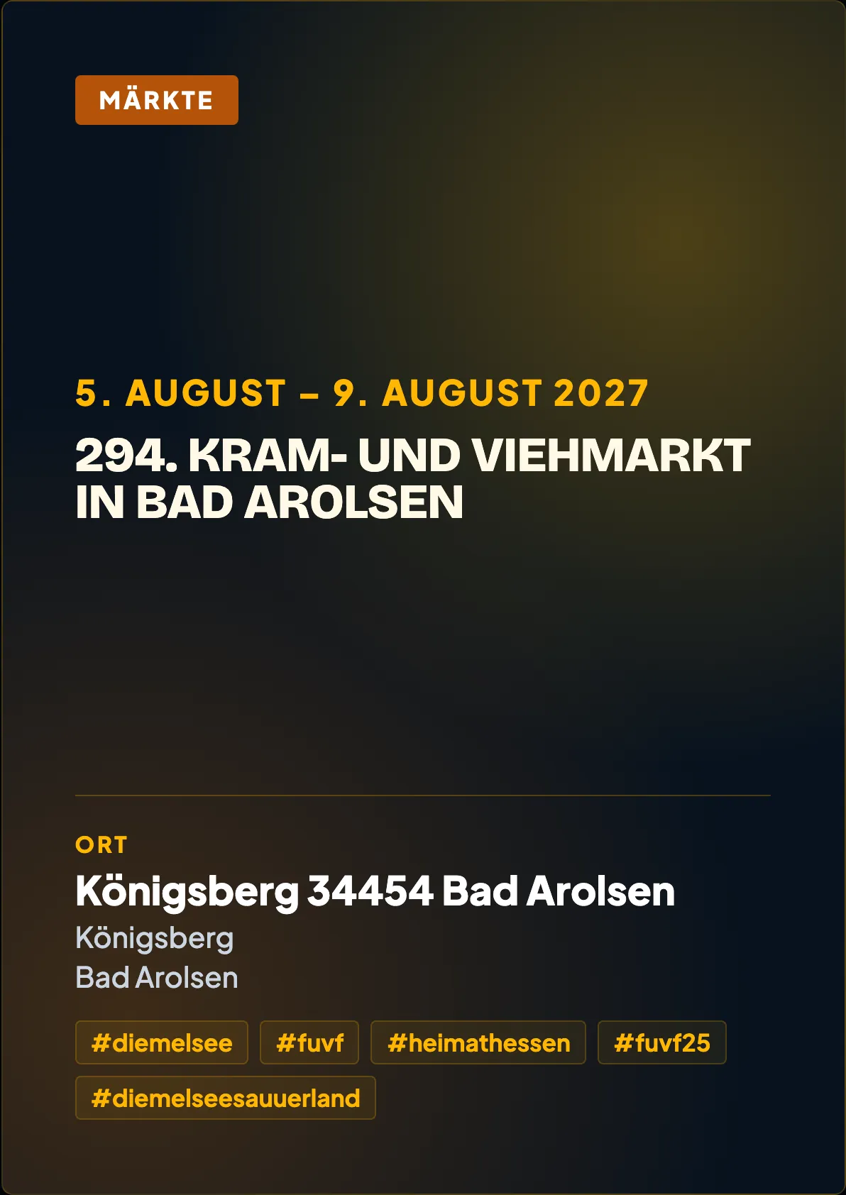 Veranstaltungsflyer