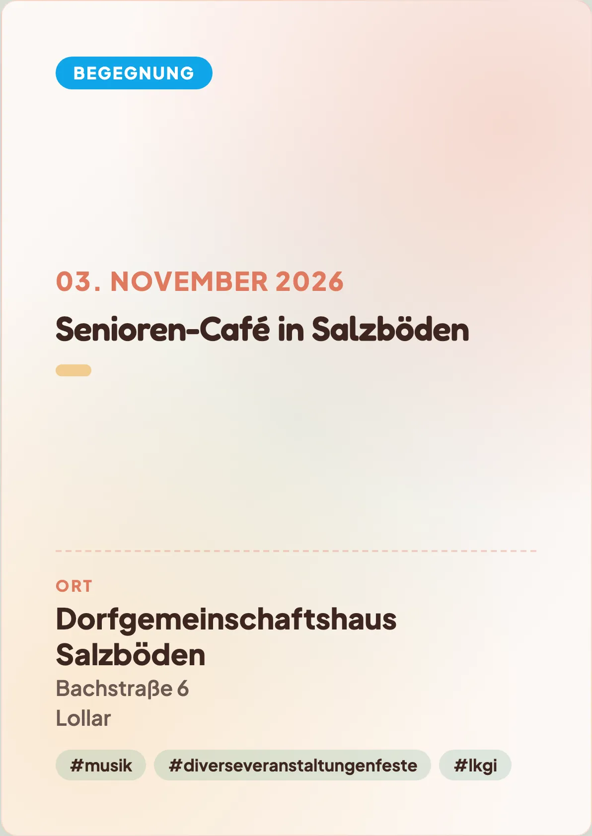 Veranstaltungsflyer