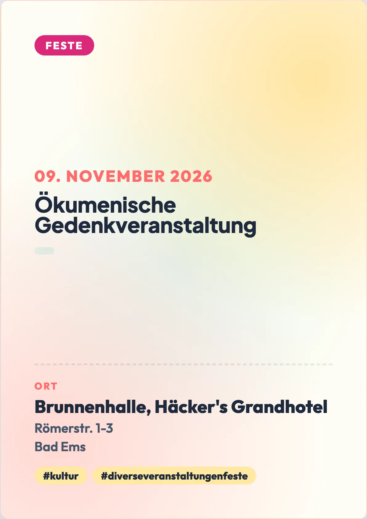 Veranstaltungsflyer