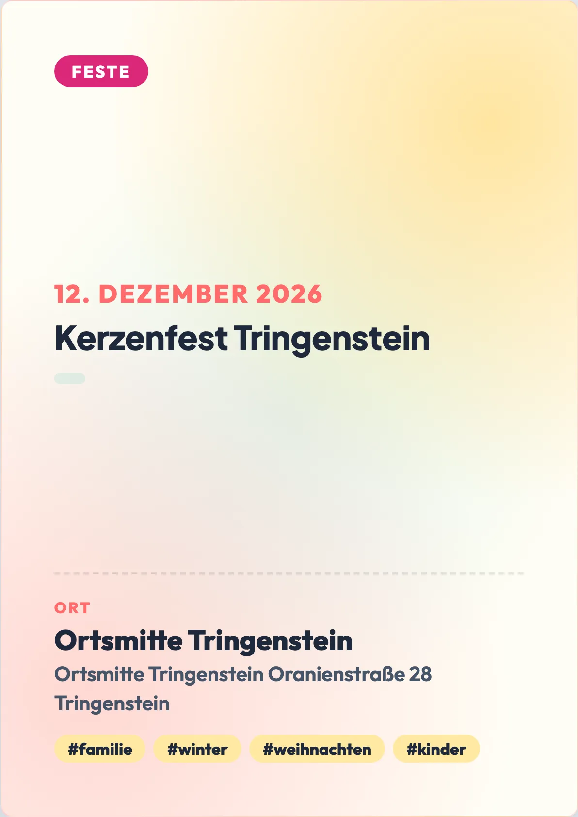 Veranstaltungsflyer