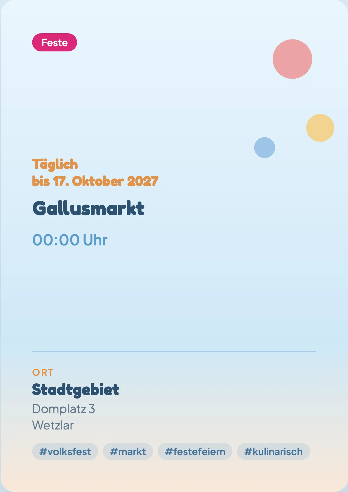 Veranstaltungsflyer