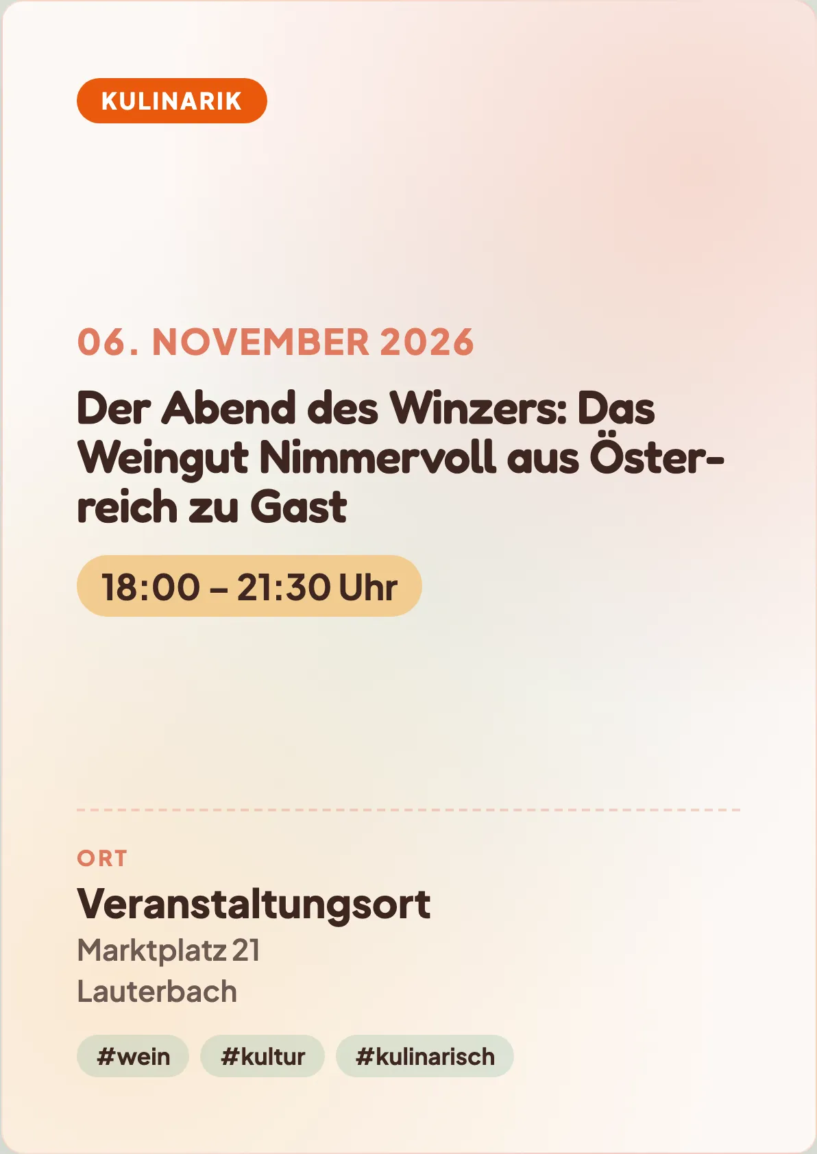 Veranstaltungsflyer
