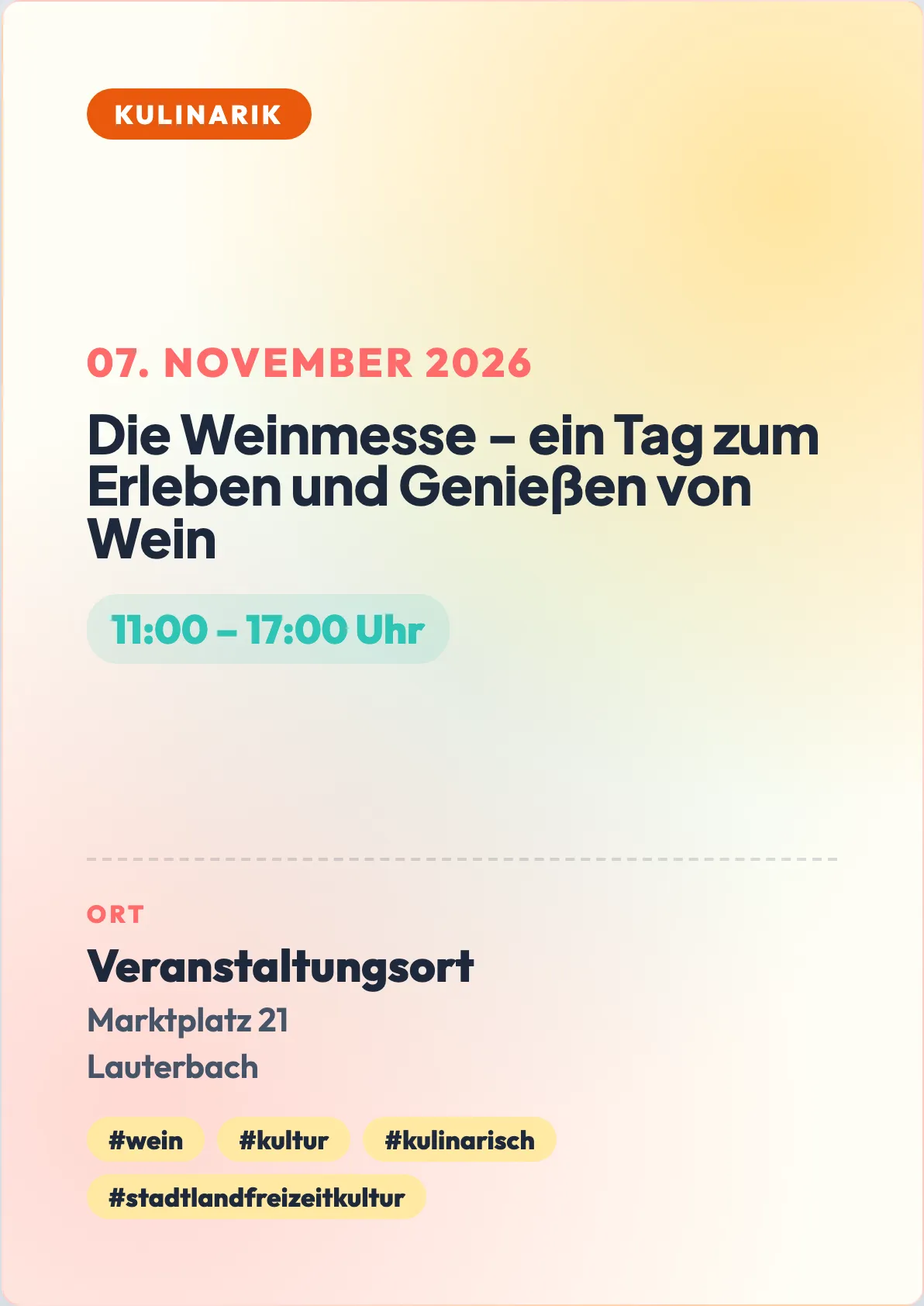 Veranstaltungsflyer