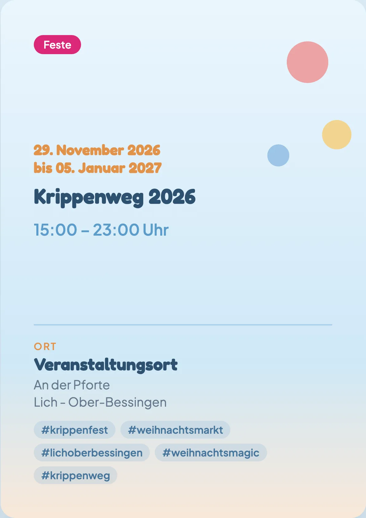 Veranstaltungsflyer