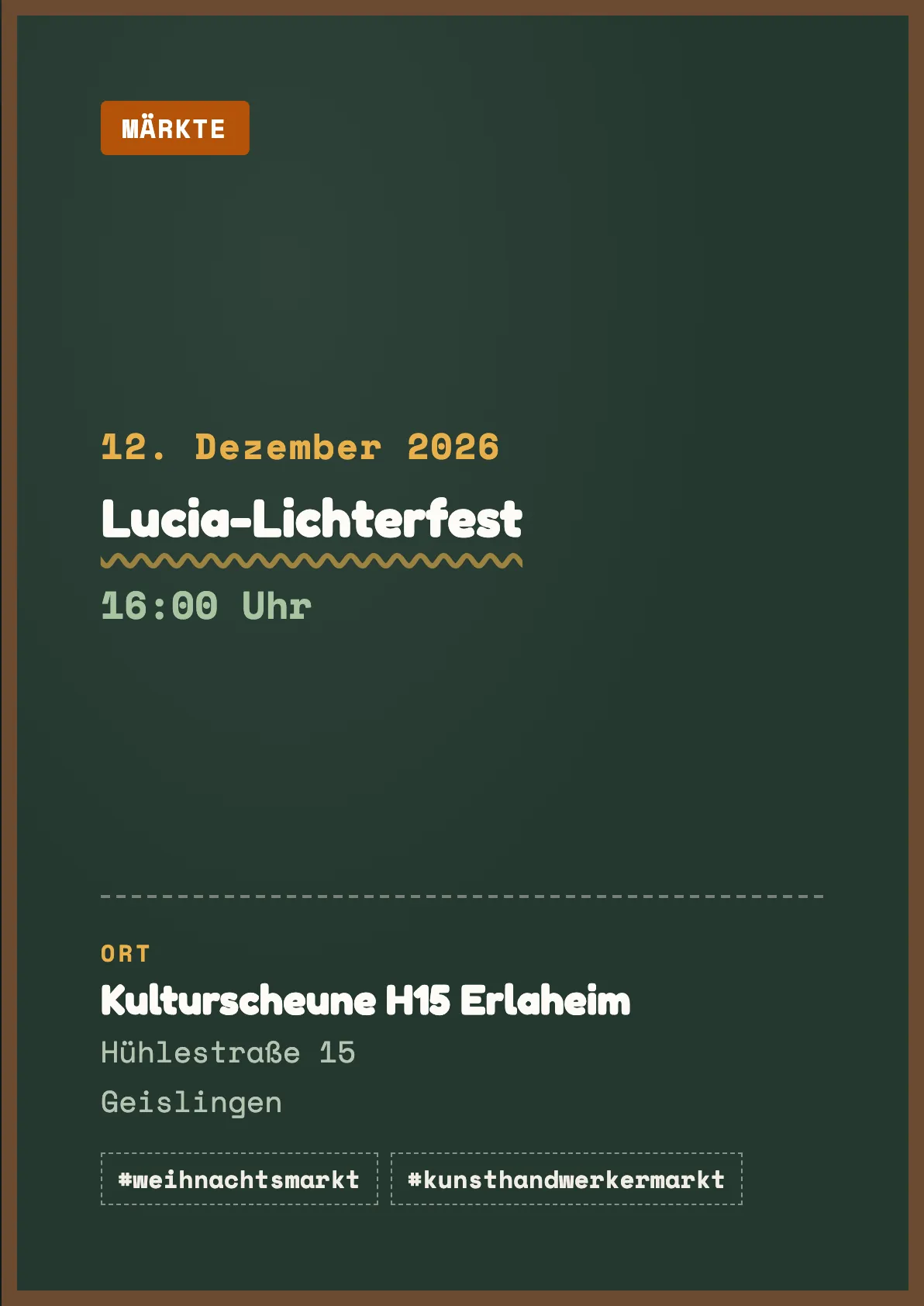 Veranstaltungsflyer