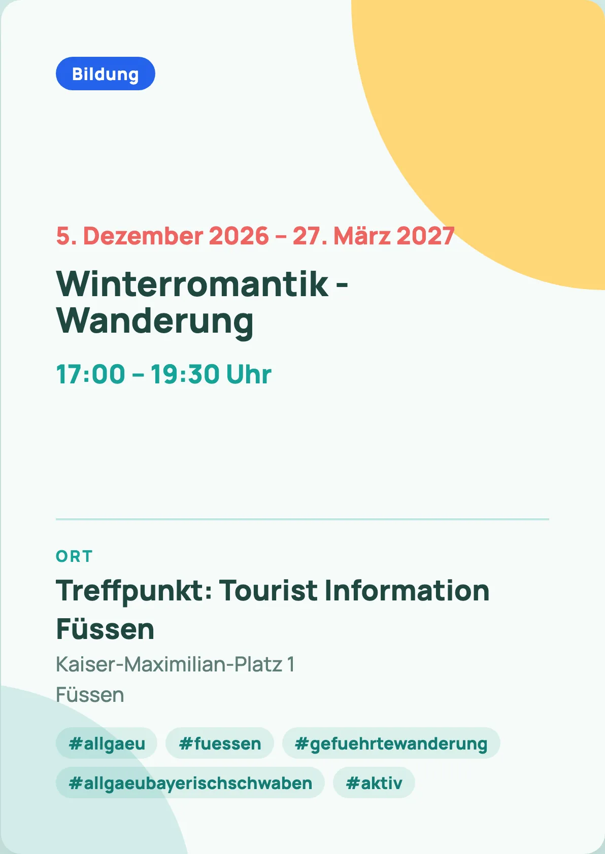 Veranstaltungsflyer