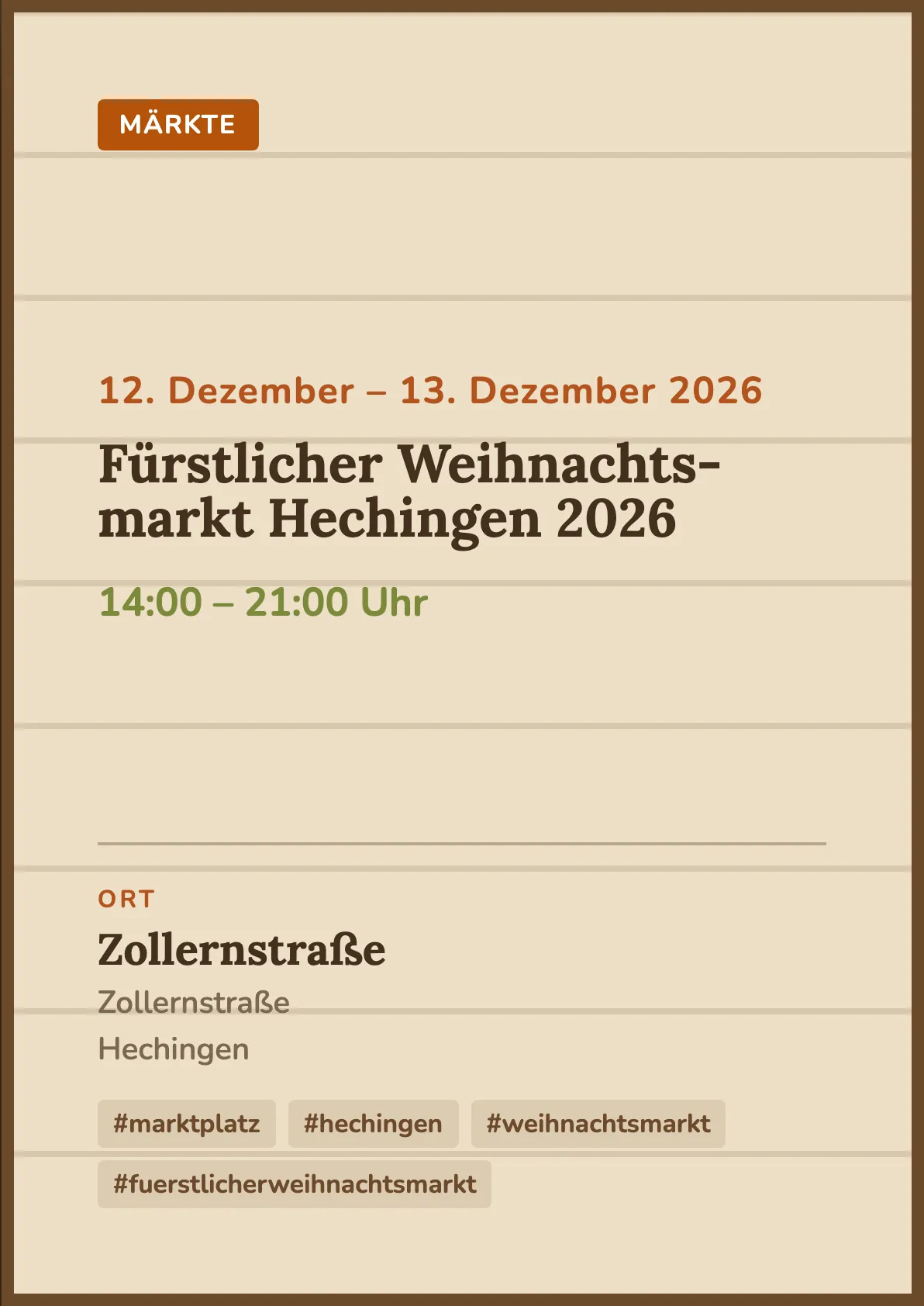 Veranstaltungsflyer