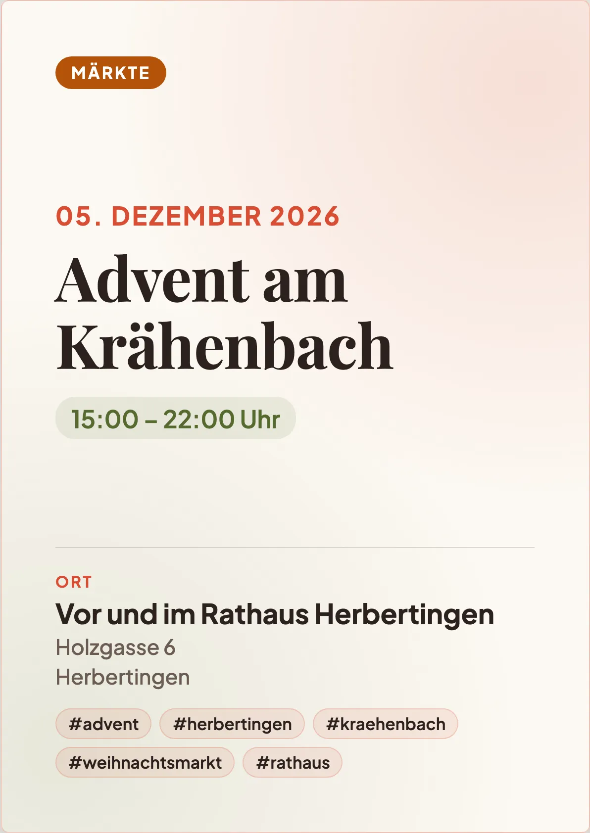 Veranstaltungsflyer