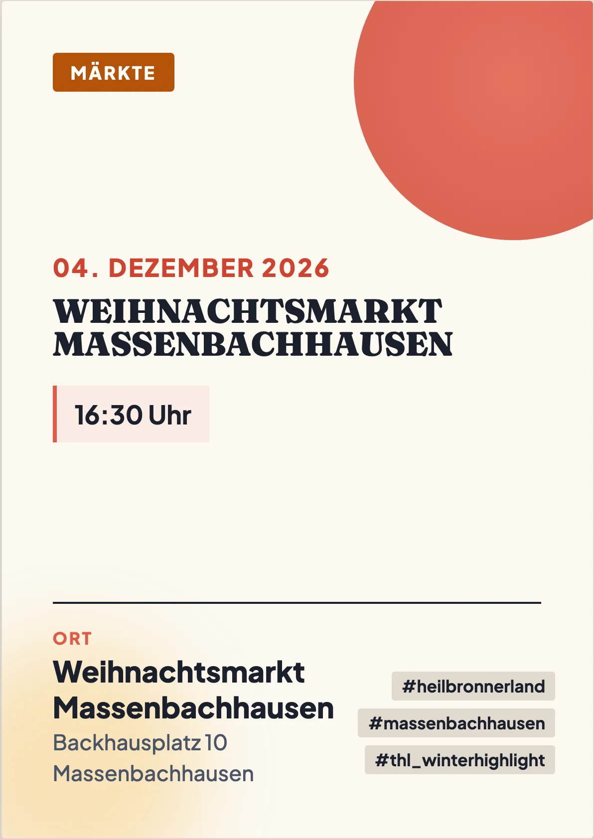 Veranstaltungsflyer
