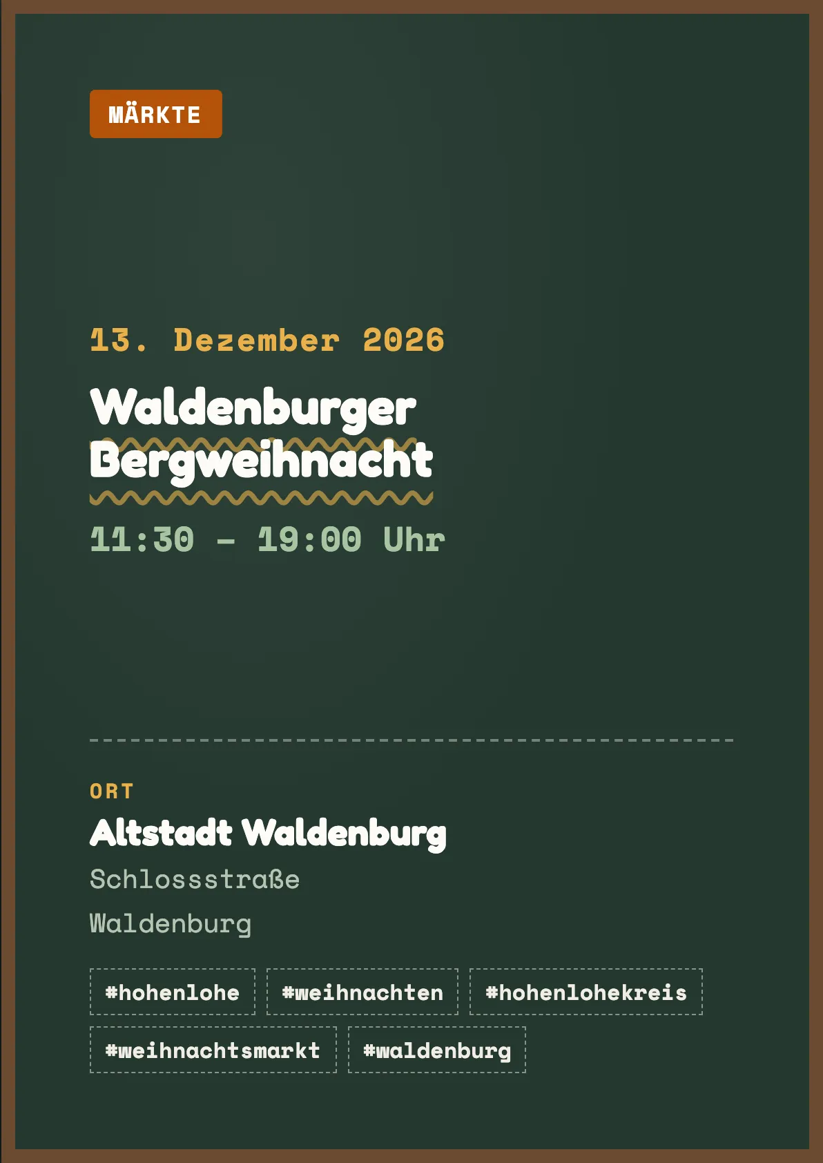 Veranstaltungsflyer