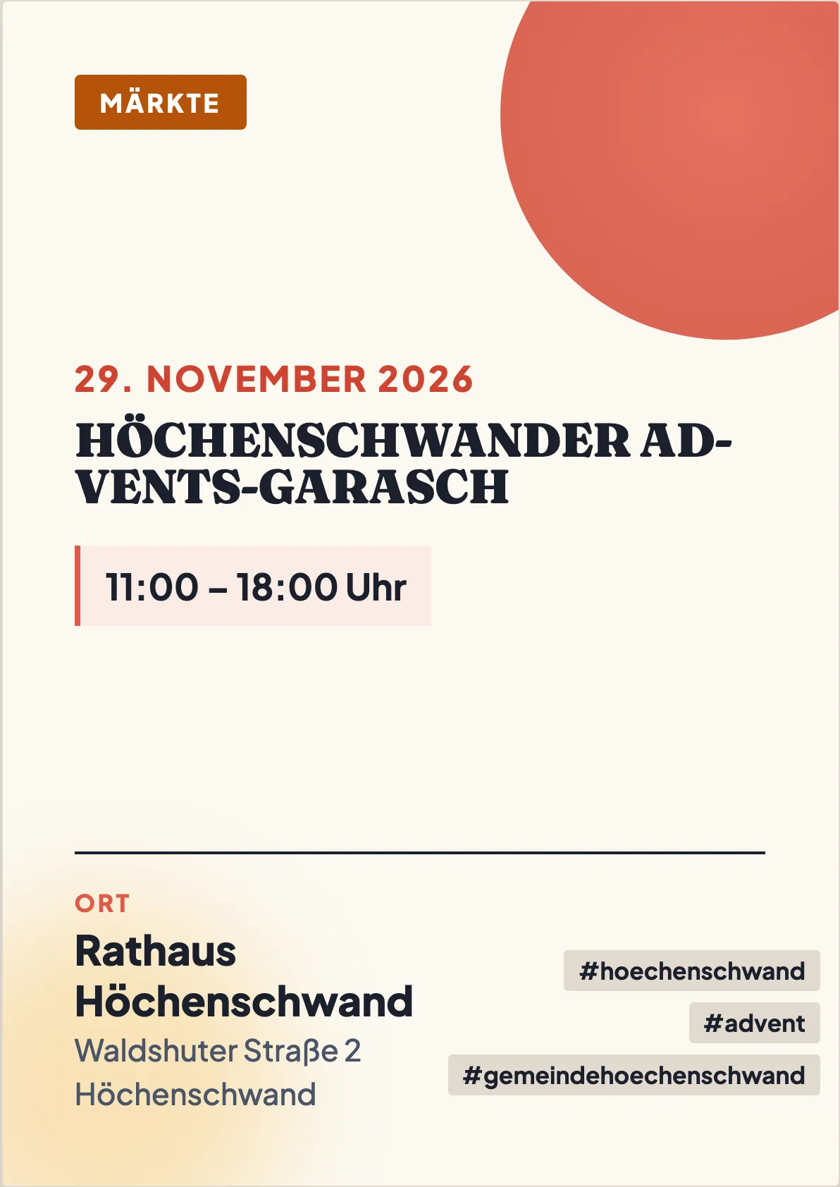 Veranstaltungsflyer