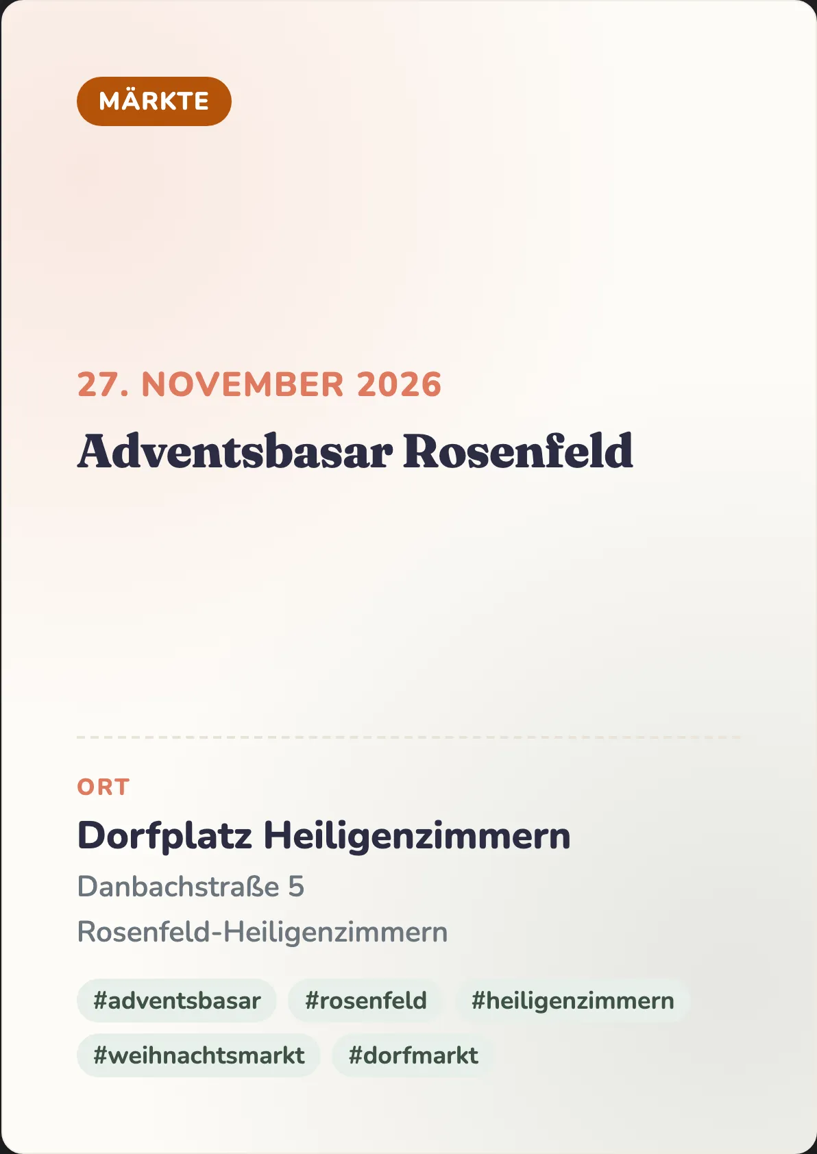 Veranstaltungsflyer