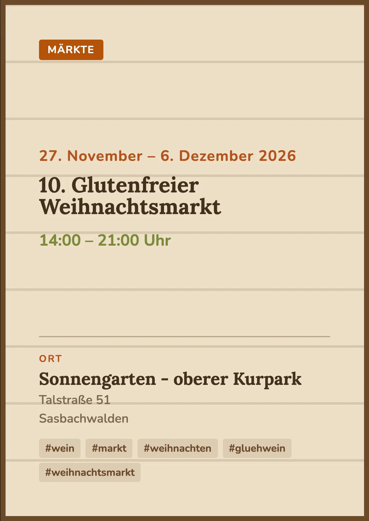 Veranstaltungsflyer