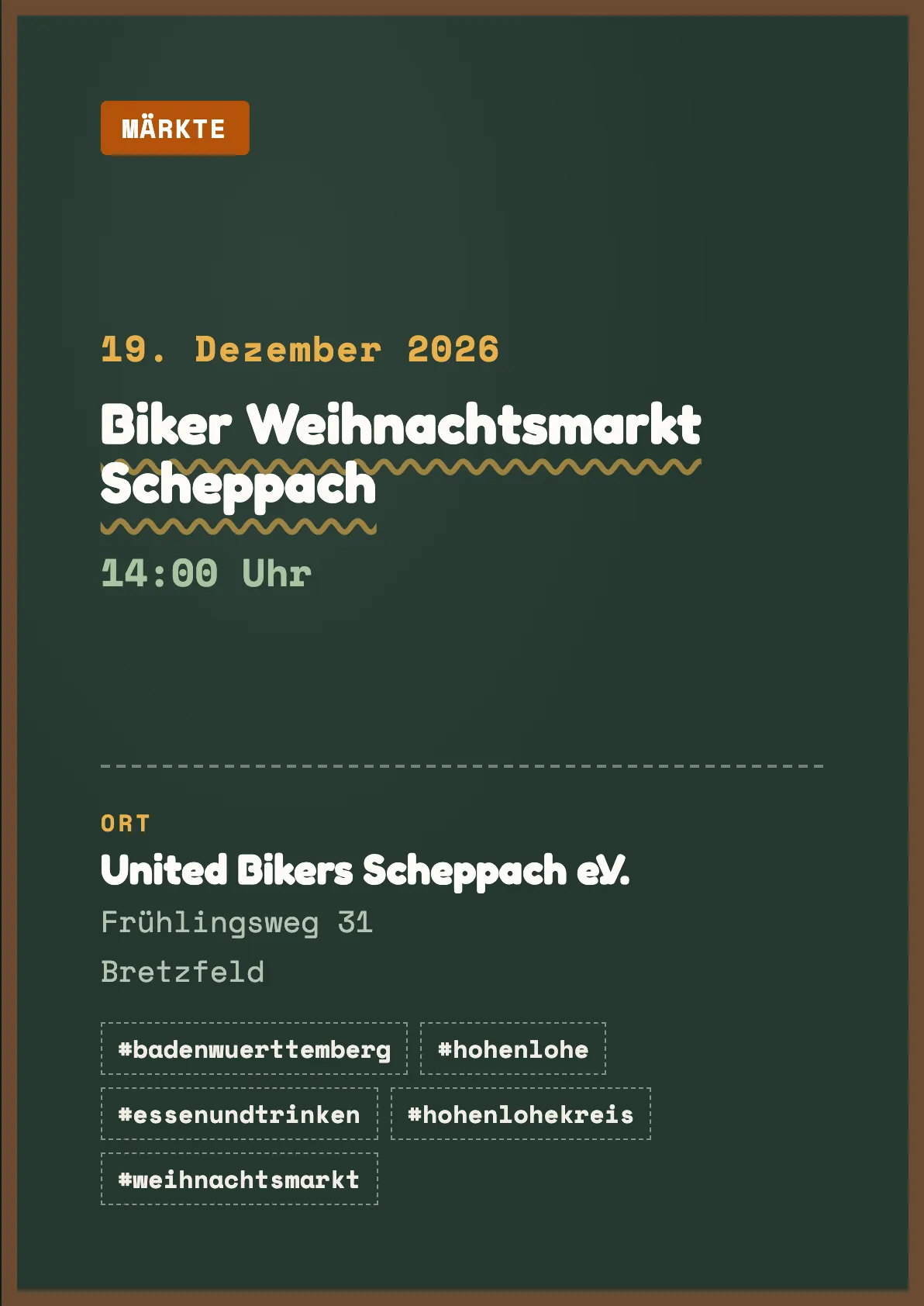 Veranstaltungsflyer