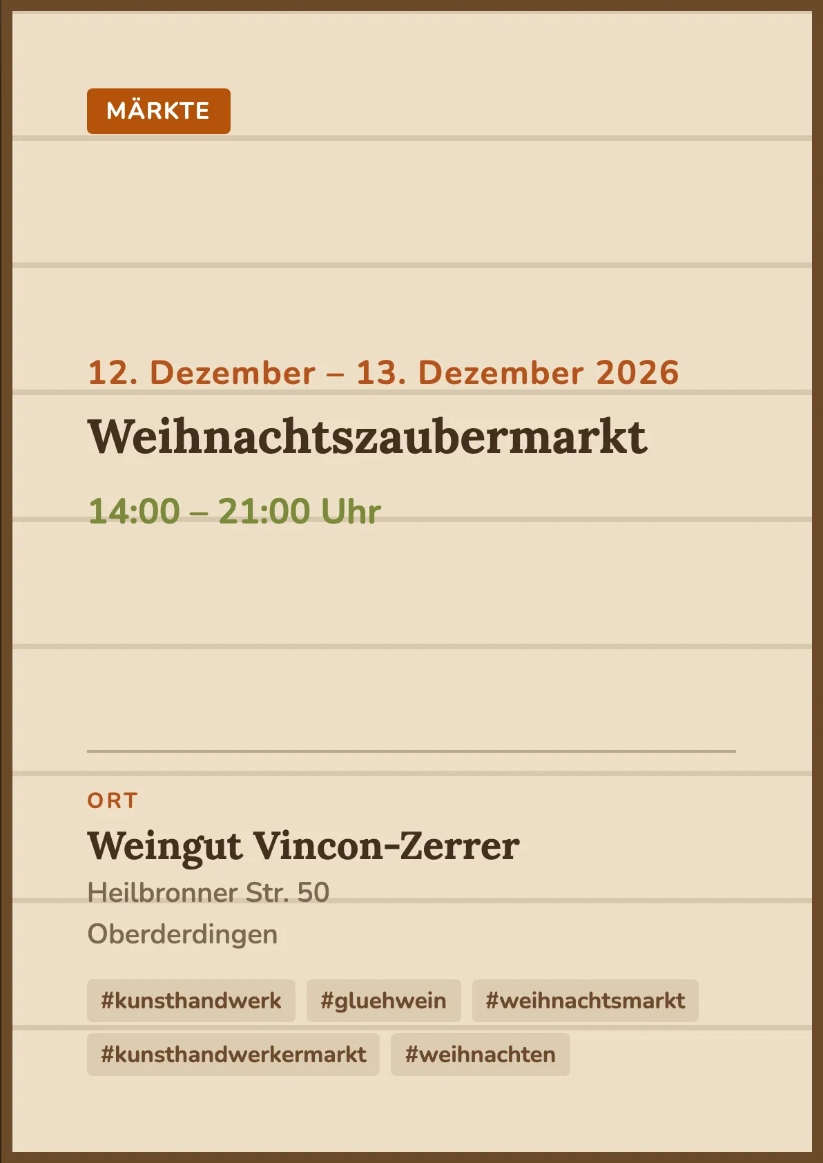 Veranstaltungsflyer
