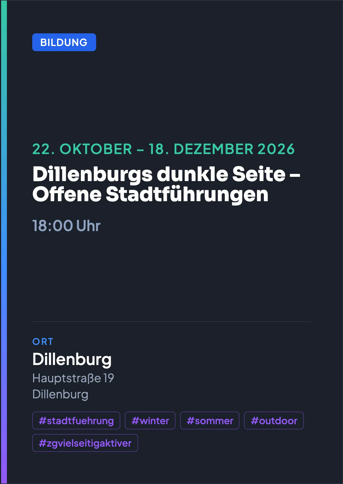 Veranstaltungsflyer