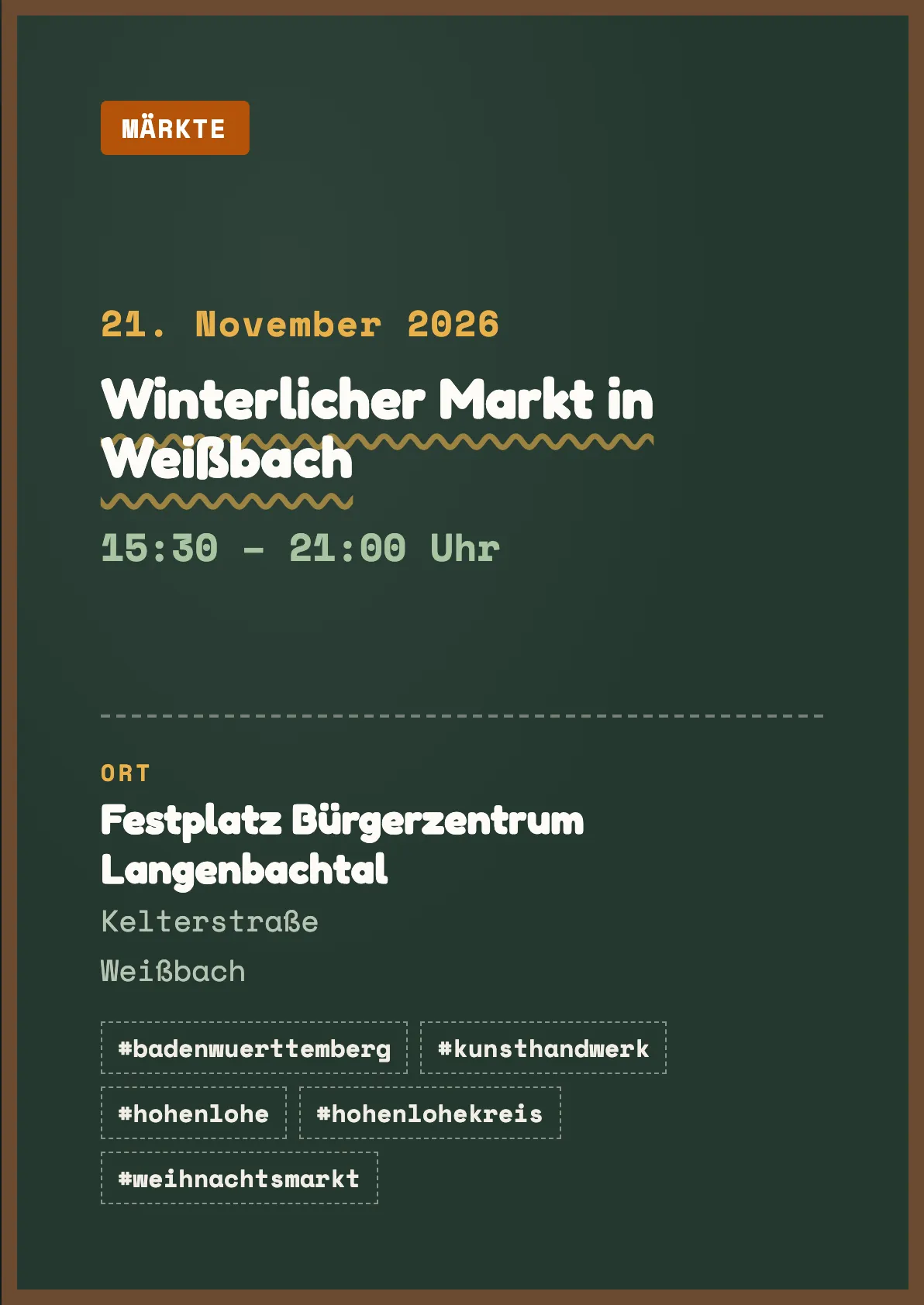 Veranstaltungsflyer