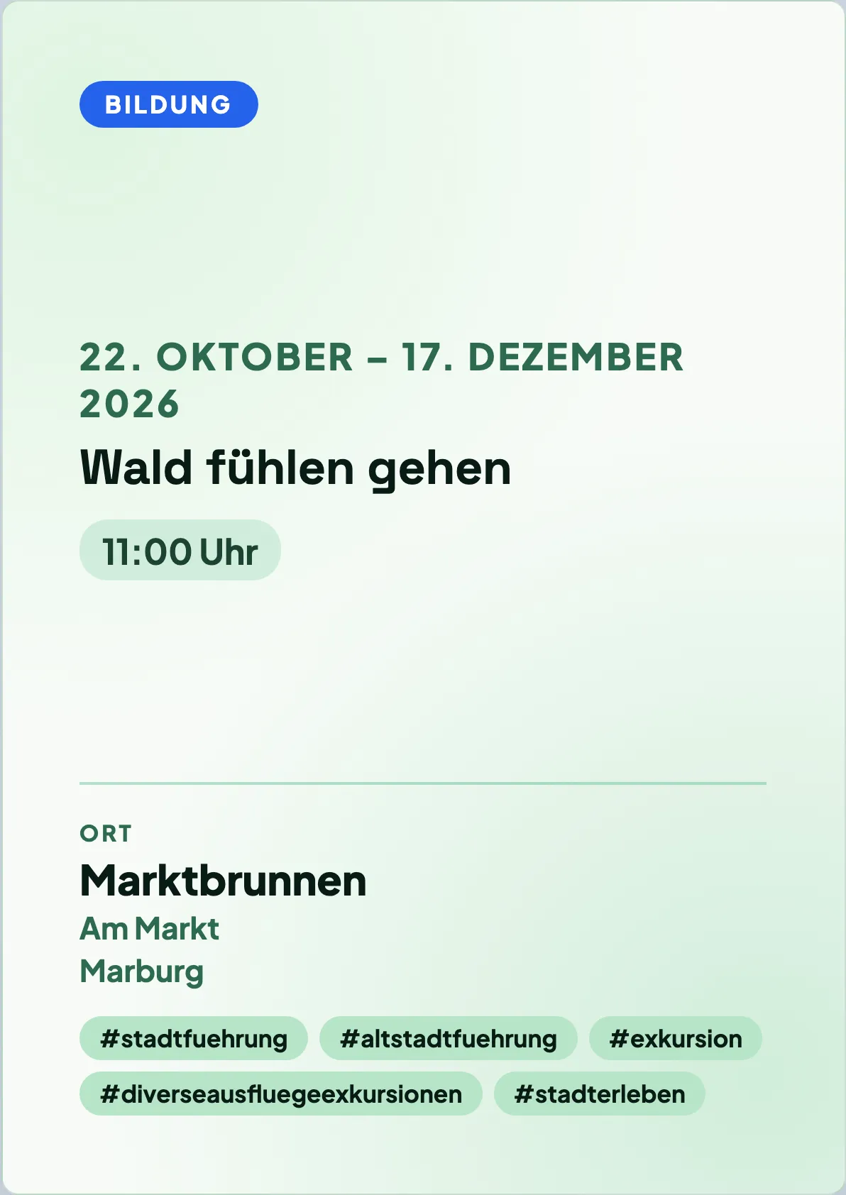 Veranstaltungsflyer
