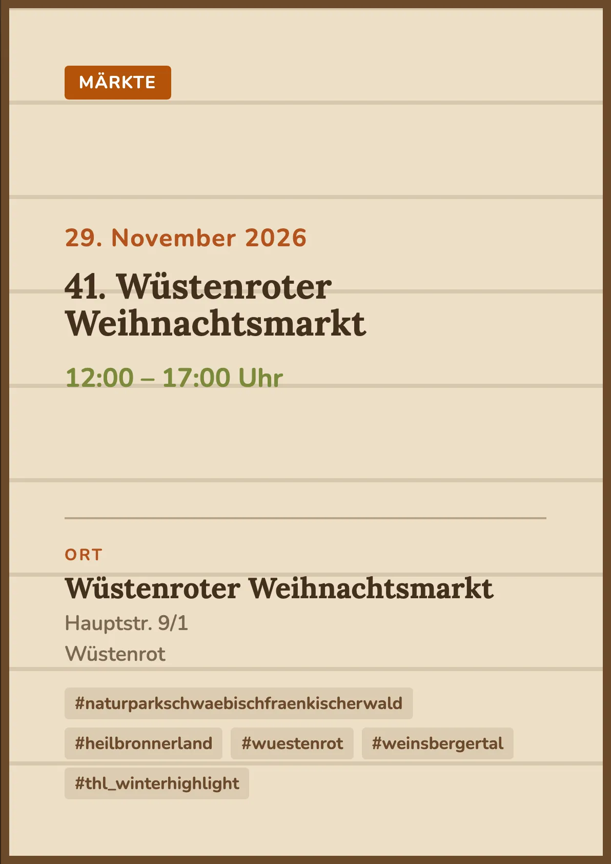 Veranstaltungsflyer